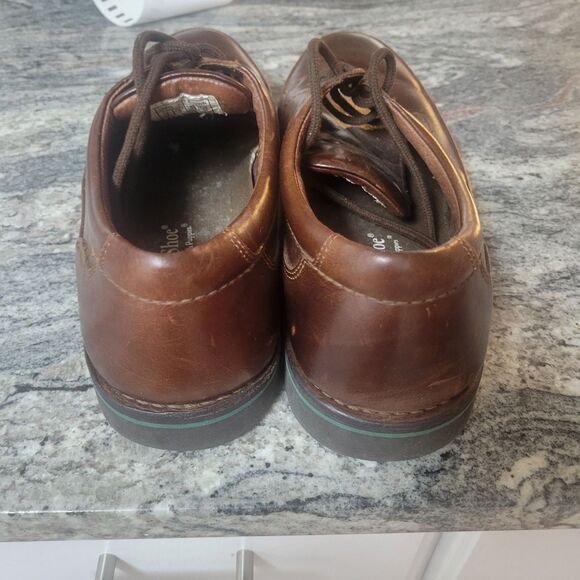 THE BODY SHOE H18915 Antique Brown Casual Leather Shoes Sz 14M By Hush Puppies - Picture 4 of 7